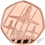 2025 Red Arrows Gold Proof 50p